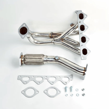 Exhaust Headers kit For 1995-2000 Hyundai Elantra & 1997-2001 Hyundai Tiburon 2.0L，1995 1996 1997 1998 1999 2000 2001 Hyundai Elantra & Tiburon Exhaust Manifold Headers Stainless Steel