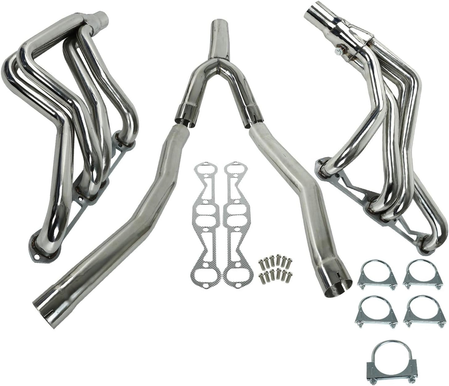 Stainless Steel Performance Exhaust Header Manifold For Chevrolet Chevy Camaro 1982-1992 5.0L 5.7L，Pontiac Firebird 1982 1983 1984 1985 1986 1987 1988 1989 1990 1991 1992 5.0L 5.7L，Y Pipe