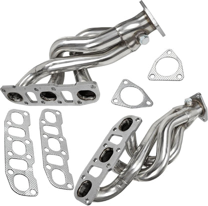 Exhaust Headers kit For 2003-2006 Infiniti G35 & Nissan 350Z 3.5L VQ35DE，2003 2004 2005 2006 Nissan 350Z & Infiniti G35 Exhaust Headers Manifold Stainless Steel