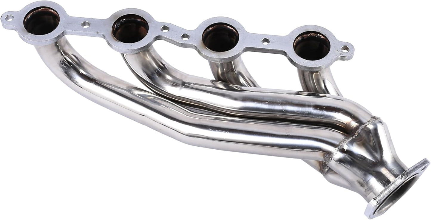 Exhaust Manifold Header For Chevy C10 Chevelle Camaro Caprice Impala Malibu LS1 LS2 LS6 LS7 LSX LS Swap， For GM Gen III/IV 4.8L/5.3L/5.7L/6.0L/6.2L LS engines (LS1/LS2/LS3/LS6/LS7) Exhaust Headers
