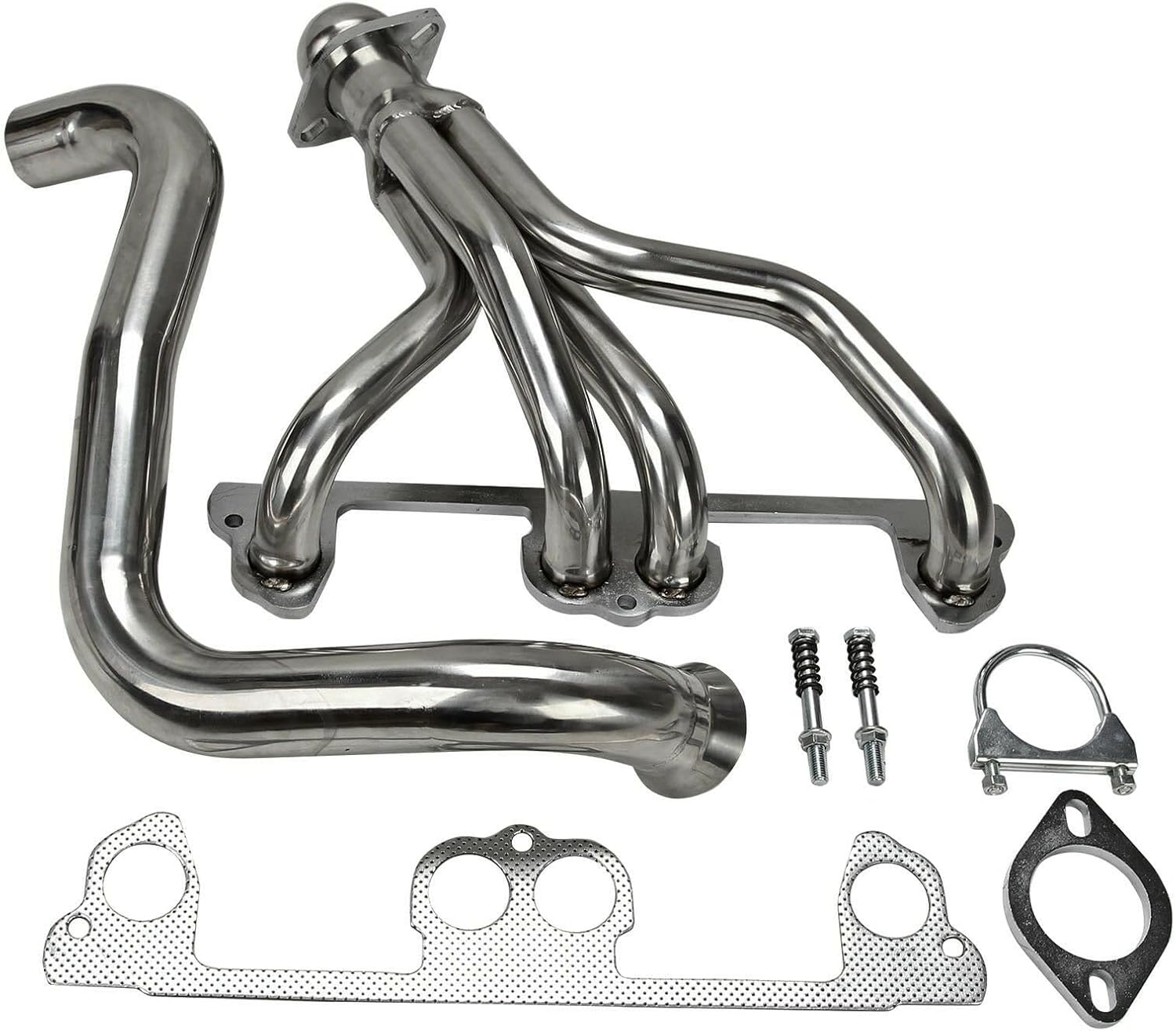 Stainless Steel Performance Exhaust Header Manifold For Jeep Wrangler TJ 2.5L L4,1997 1998 1999