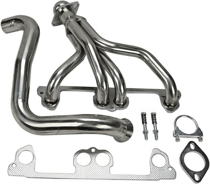 Stainless Steel Performance Exhaust Header Manifold For Jeep Wrangler TJ 2.5L L4,1997 1998 1999