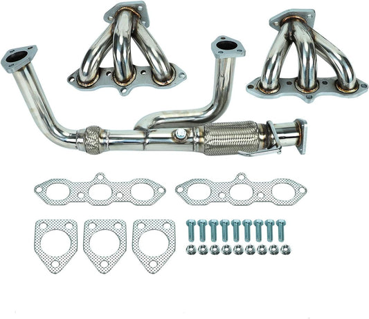 Stainless Steel Performance Exhaust Header Manifold For Honda Accord 1998 1999 2000 2001 2002 3.0L，Acura CL 2002 2003 3.2L ，Acura TL 1999 2000 2001 2002 2003 3.2L，V6