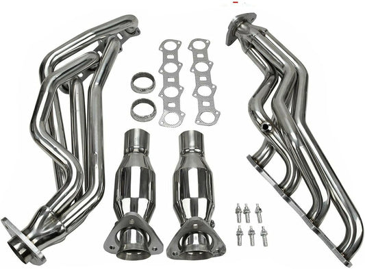 Stainless Steel Performance Exhaust Header Manifold For Ford F-150 F150 Pickup 5.4L V8 1999 2000 2001 2002 2003 2004