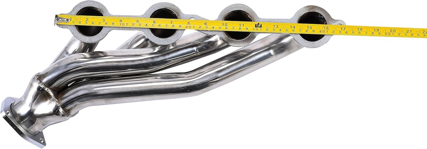 Exhaust Manifold Header For Chevy C10 Chevelle Camaro Caprice Impala Malibu LS1 LS2 LS6 LS7 LSX LS Swap， For GM Gen III/IV 4.8L/5.3L/5.7L/6.0L/6.2L LS engines (LS1/LS2/LS3/LS6/LS7) Exhaust Headers