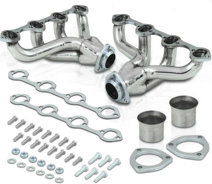 Stainless Steel Performance Exhaust Header Manifold For Ford 289 302 351 V8 1962-1978 Small Block Hugger SBF,Mustang Fairlane Falcon Maverick LTD Custom Torino,Mercury Montego Cougar Comet