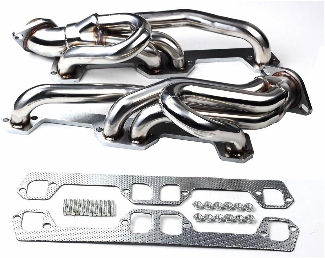 Stainless Steel Performance Exhaust Header Manifold For 1994-2002 Dodge Ram 5.2L 5.9L V8 & 1998-2003 Dodge Durango 5.2L 5.9L V8 & 1997-2004 Dodge Dakota 5.2L 5.9L V8