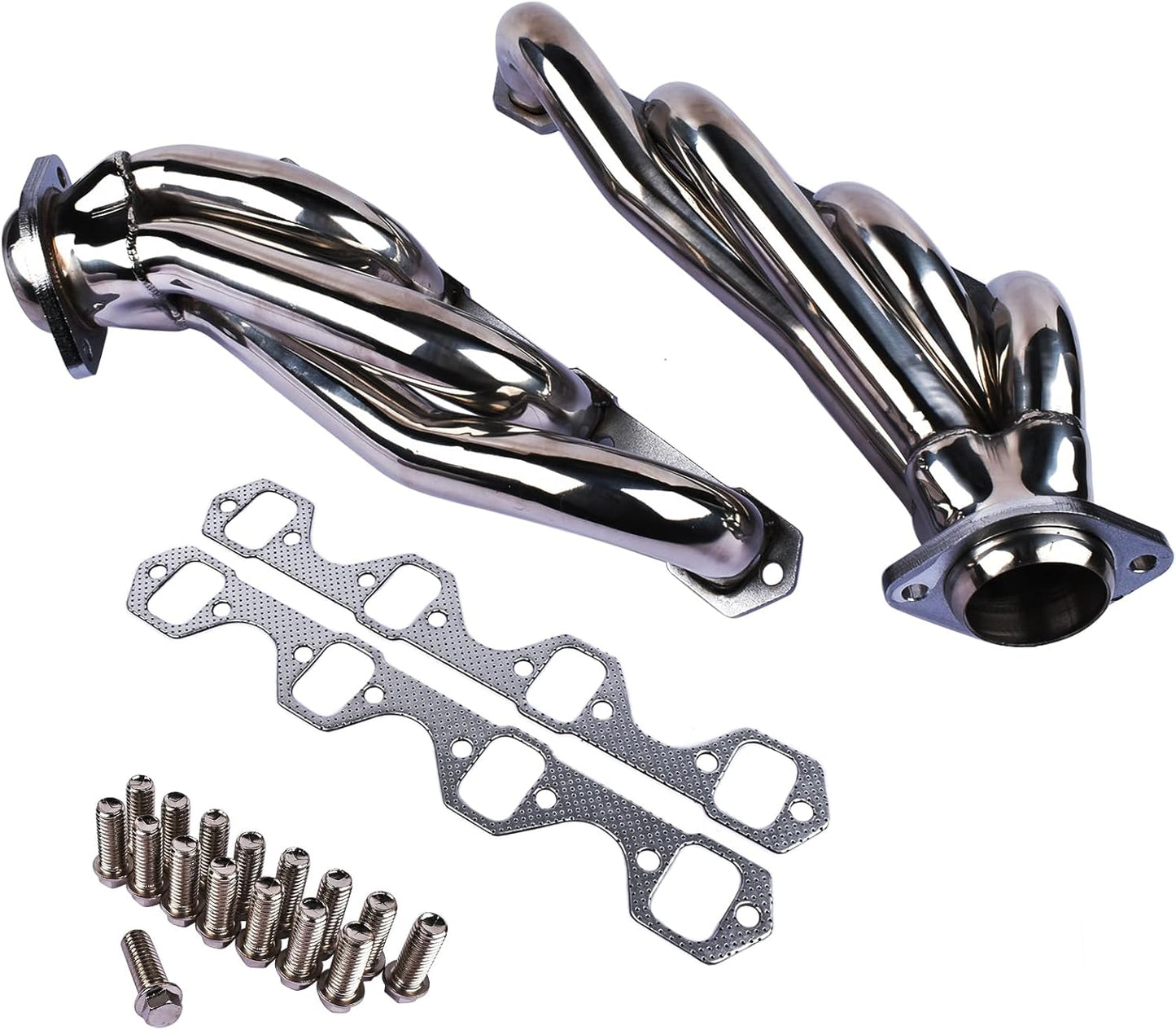 Stainless Steel Performance Shorty Exhaust Header Manifold For Ford Mustang 5.0L V8 GT/LX/SVT 1979 1980 1981 1982 1983 1984 1985 1986 1987 1988 1989 1990 1991 1992 1993
