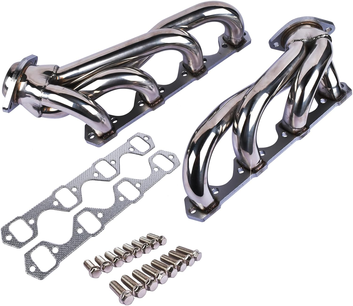 Stainless Steel Performance Shorty Exhaust Header Manifold For Ford Mustang 5.0L V8 GT/LX/SVT 1979 1980 1981 1982 1983 1984 1985 1986 1987 1988 1989 1990 1991 1992 1993
