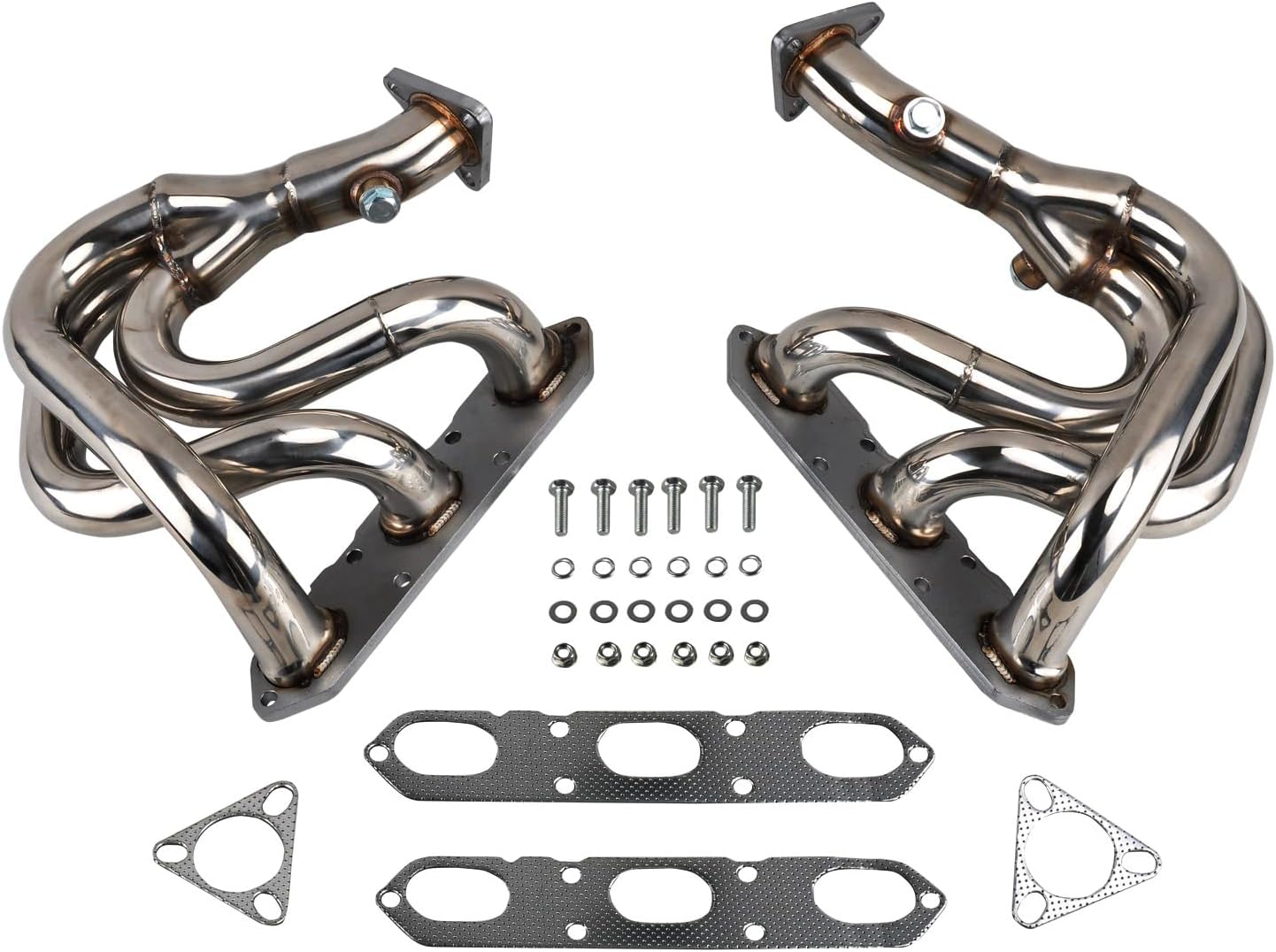 Stainless Steel Performance Exhaust Header Manifold For 1997-2004 Porsche 986 Boxster BASE,1998,1999,2000,2001,2002,2003,Headers for Porsche 986 Boxster, 2.5L, 2.7L,3.2L
