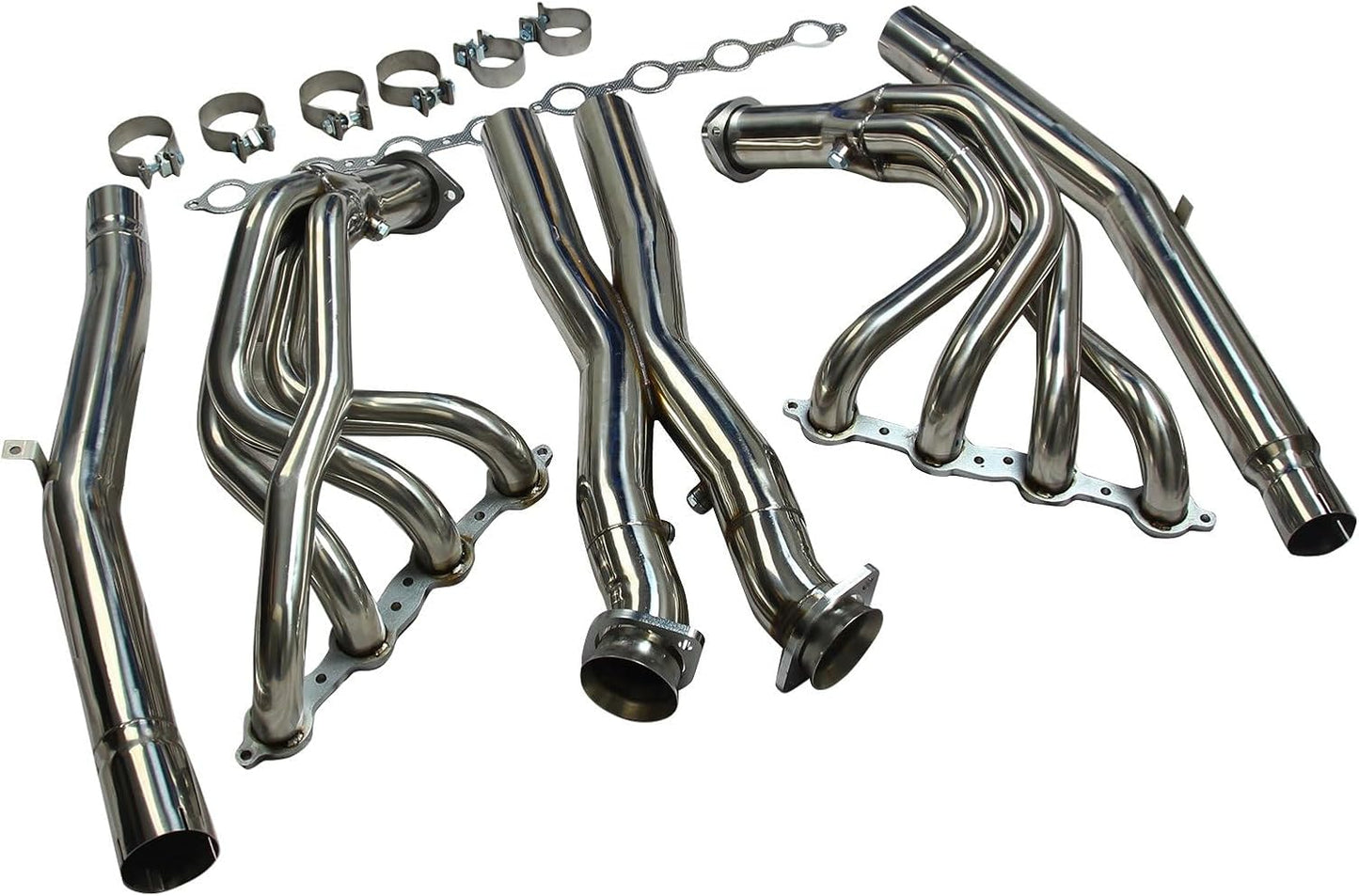 Stainless Steel Performance Exhaust Header Manifold For 2005-2013 Chevy Corvette C6 LS2/LS3/Z06，6.0L V8，6.2L V8，7.0L V8，2006 2007 2008 2009 2010 2011 2012