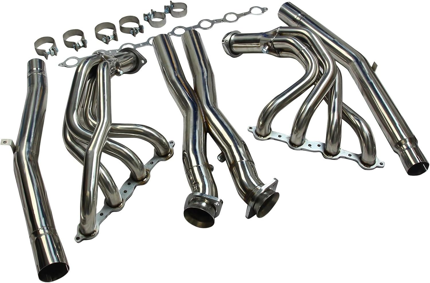 Stainless Steel Performance Exhaust Header Manifold For 2005-2013 Chevy Corvette C6 LS2/LS3/Z06，6.0L V8，6.2L V8，7.0L V8，2006 2007 2008 2009 2010 2011 2012