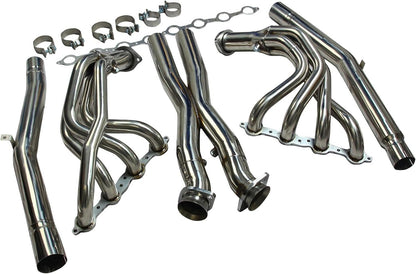 Stainless Steel Performance Exhaust Header Manifold For 2005-2013 Chevy Corvette C6 LS2/LS3/Z06，6.0L V8，6.2L V8，7.0L V8，2006 2007 2008 2009 2010 2011 2012