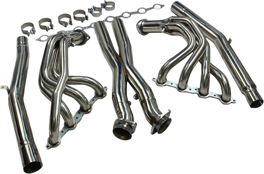Stainless Steel Performance Exhaust Header Manifold For 2005-2013 Chevy Corvette C6 LS2/LS3/Z06，6.0L V8，6.2L V8，7.0L V8，2006 2007 2008 2009 2010 2011 2012