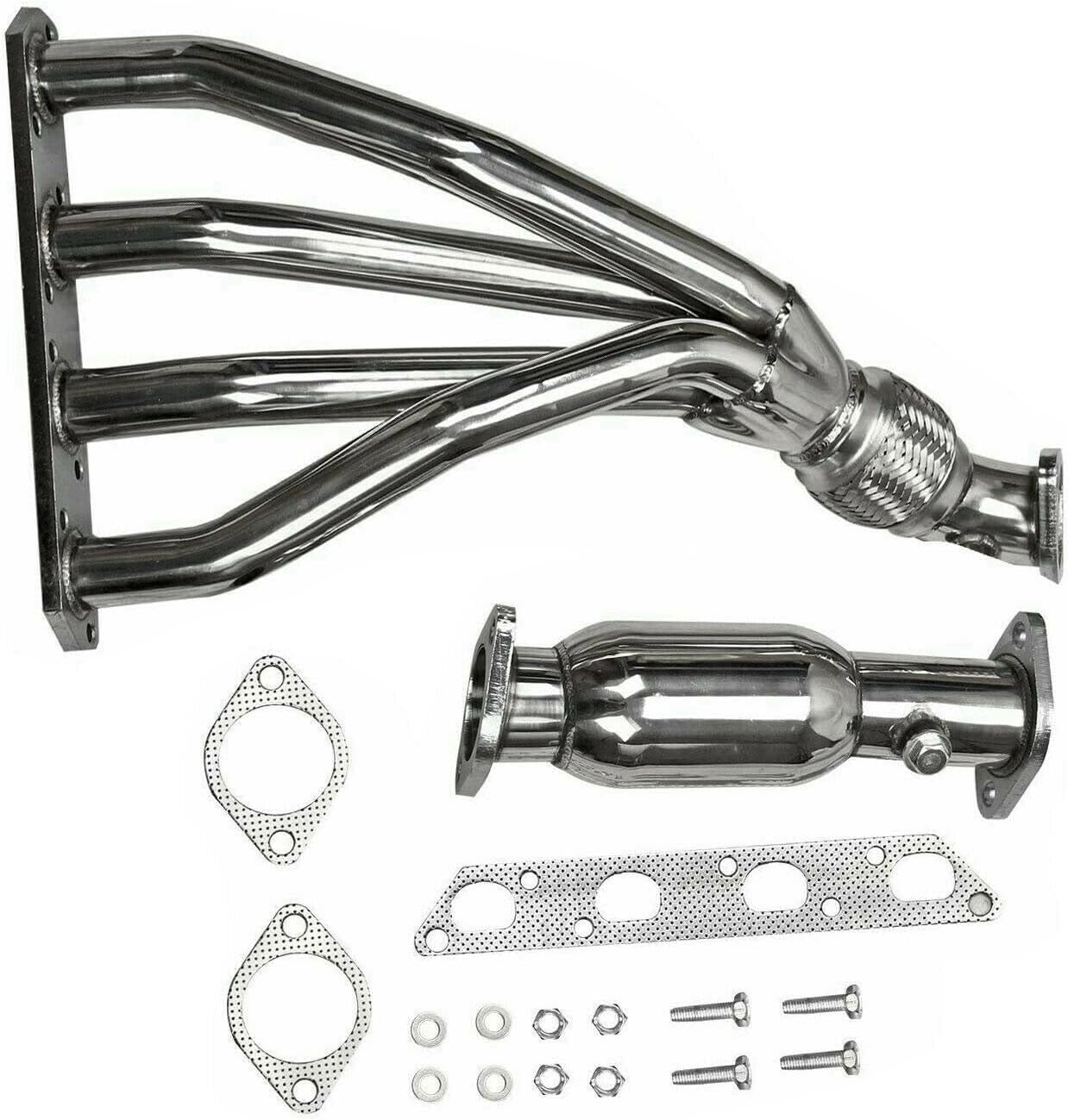 Stainless Steel Exhaust Header Manifold For BMW 2002-2008 Mini Cooper R50 / R52 / R53
