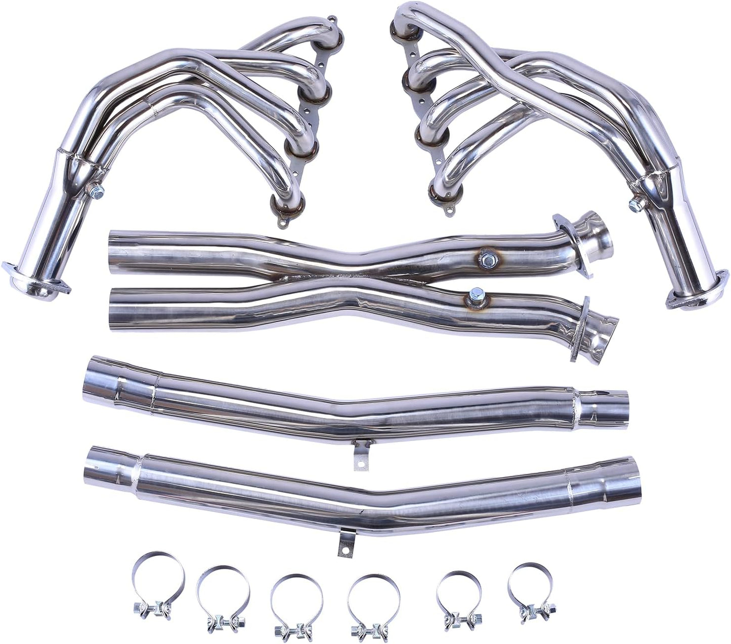 Exhaust Manifold Header For 2005-2013 Chevy Corvette C6 LS2/LS3/Z06，6.0L，6.2L，7.0L V8，2005 2006 2007 2008 2009 2010 2011 2012 2013 Chevy Corvette C6 Exhaust Headers