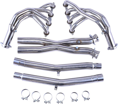 Exhaust Manifold Header For 2005-2013 Chevy Corvette C6 LS2/LS3/Z06，6.0L，6.2L，7.0L V8，2005 2006 2007 2008 2009 2010 2011 2012 2013 Chevy Corvette C6 Exhaust Headers