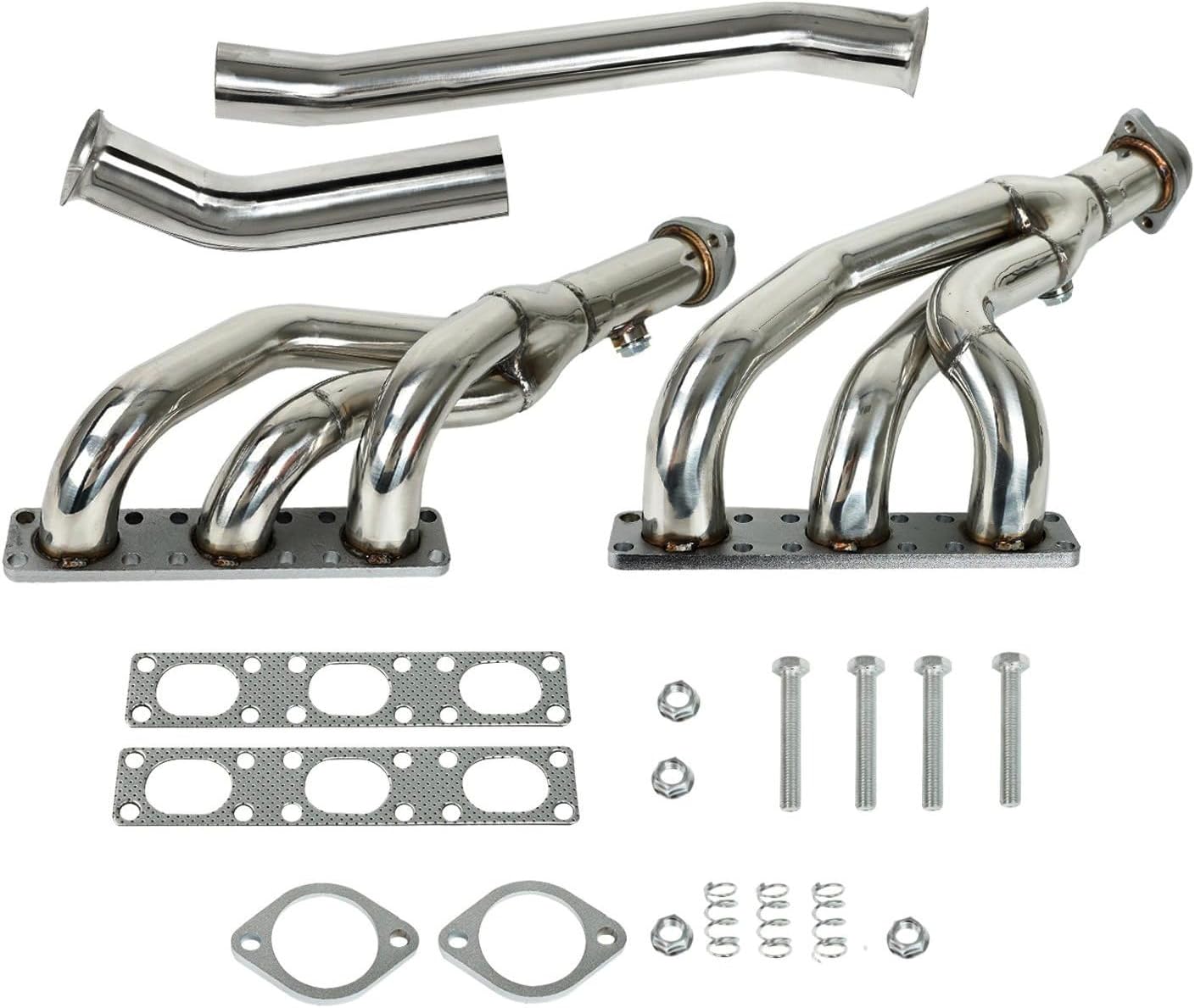 Stainless Steel Performance Exhaust Manifold Header For 1998-2000 BMW E46 3-Series & 1997-2000 BMW E39 5-Series & 1996-2002 BMW Z3， 2.5L/2.8L/3.0L Engines E46 E39 Z3