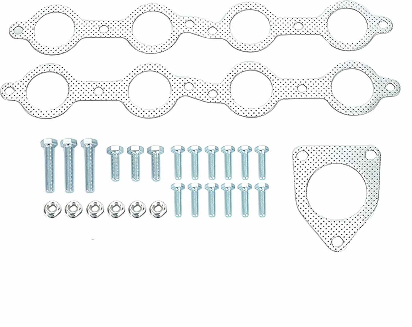Exhaust Headers kit For for 2002-2016 Chevy Silverado 1500 2500HD 3500HD 4.8L 5.3L，02-16 Chevy Silverado 1500 2500HD 3500HD Exhaust Headers Manifold Stainless Steel
