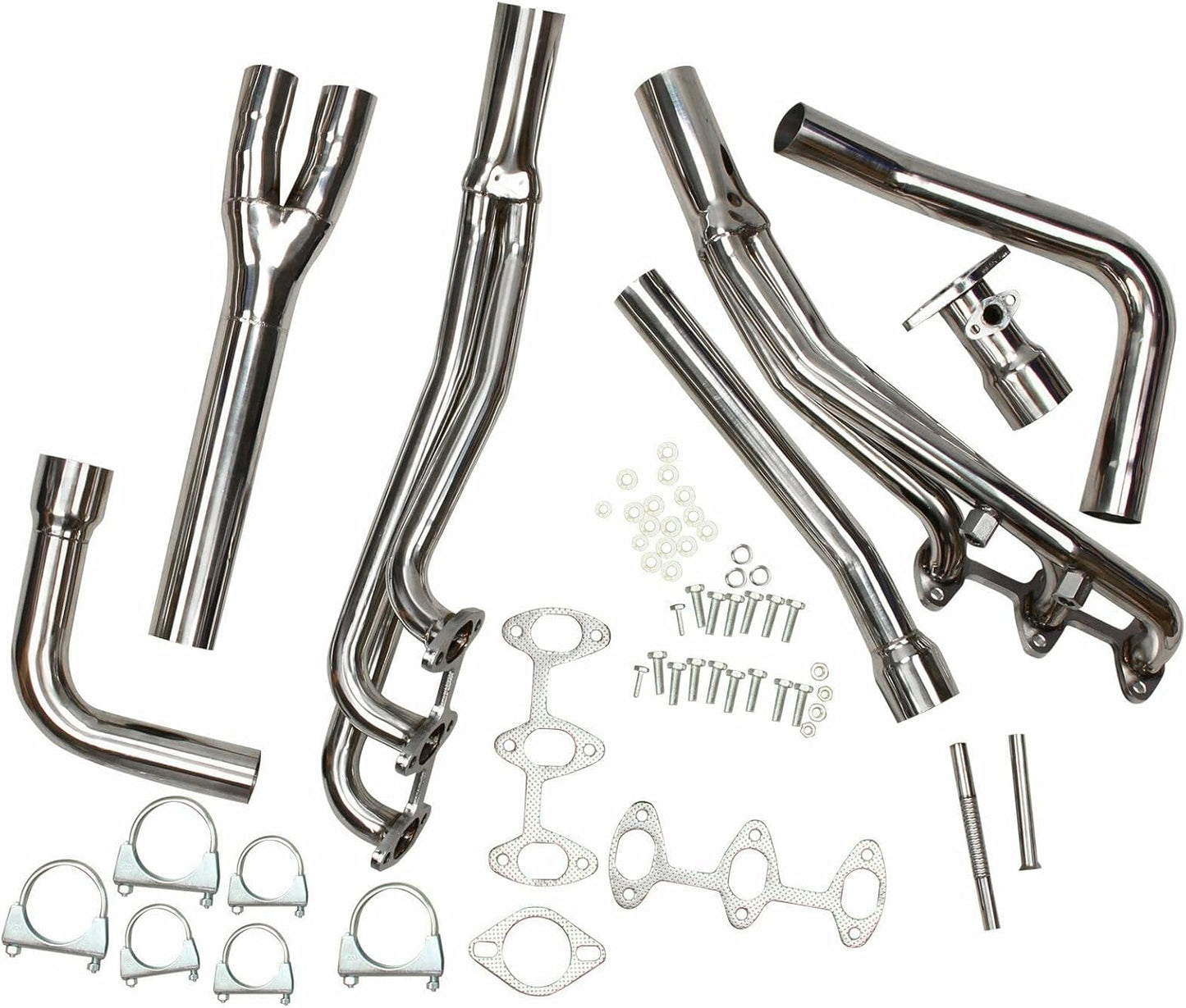 Exhaust Headers kit For 1988-1995 Toyota 4Runner Pickup 3.0L V6，1988 1989 1990 1991 1992 1993 1994 1995 Toyota 4-Runner Exhaust Headers Manifold Stainless Steel