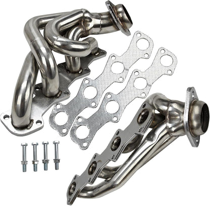 Stainless Steel Performance Exhaust Header Manifold For Ford F150 F250 EXPEDITION V8 5.4L 1997 1998 1999 2000 2001 2002 2003