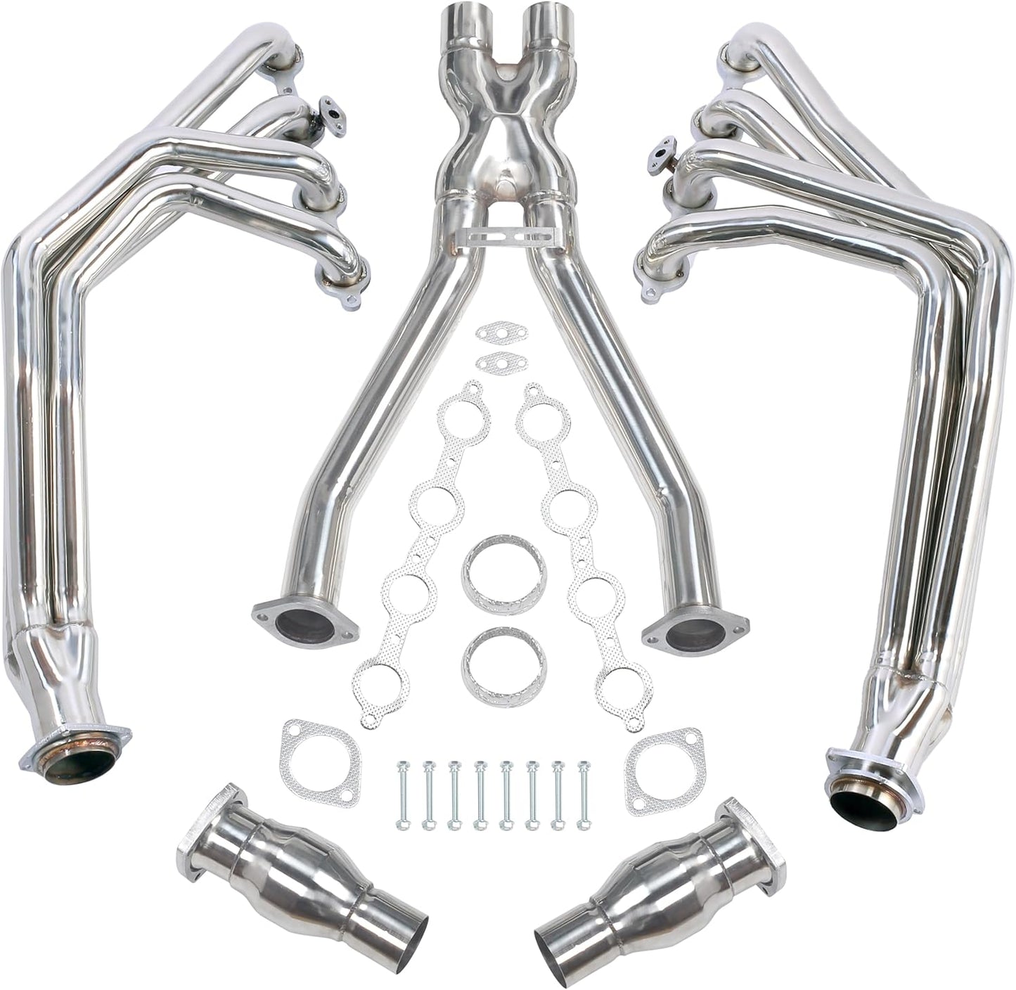 Exhaust Headers kit For Chevy Corvette 1997-2004 5.7 Long Tube 1-7/8",1997 1998 1999 2000 2001 2002 2003 2004 Chevy Corvette Exhaust Headers Manifold Stainless Steel