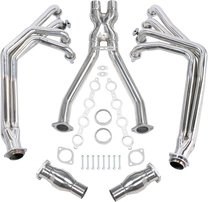 Exhaust Headers kit For Chevy Corvette 1997-2004 5.7 Long Tube 1-7/8",1997 1998 1999 2000 2001 2002 2003 2004 Chevy Corvette Exhaust Headers Manifold Stainless Steel