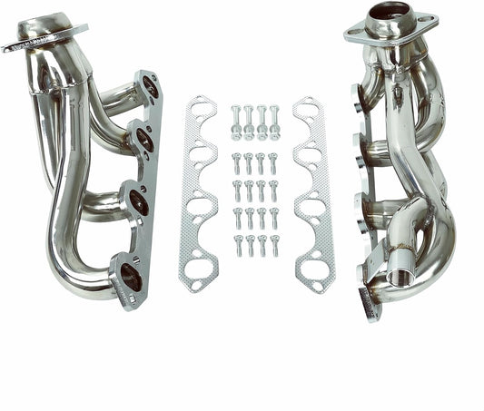 Exhaust Header kit For 1987-1996 Ford F150 F250 Bronco 5.8L V8，1987 1988 1989 1990 1991 1992 1993 1994 1995 1996 Ford F-150/F-250/Bronco Exhaust Headers Manifold