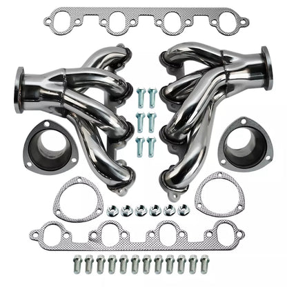 Shorty Exhaust Header Manifold For Ford Big Block 429 460 7.0L 7.5L，1969-1976 ，Country ，Custom ，Elite，Falcon ，Fairlane ，Galaxie ，Torino ，LTD ，Mustang ，Thunderbird