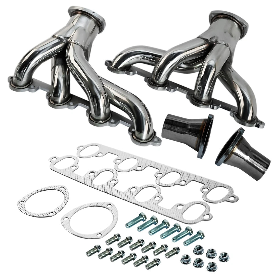Shorty Exhaust Header Manifold For Ford Big Block 429 460 7.0L 7.5L，1969-1976 ，Country ，Custom ，Elite，Falcon ，Fairlane ，Galaxie ，Torino ，LTD ，Mustang ，Thunderbird